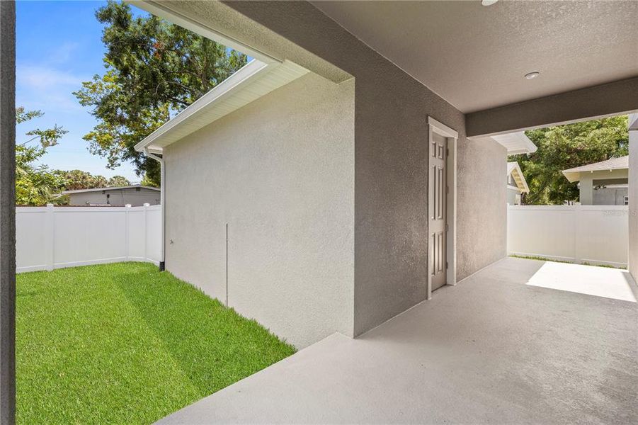 Exterior details and patio area of a home in , Tampa (Image 25). Exterior details and patio area of a home in , Tampa (Image 25).