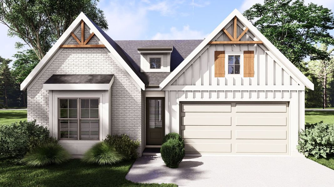 Representative exterior photo of a completed home built from the The Downing by Greentech Homes LLC in Nature's Cove, Ooltewah, TN (Image 21). Representative exterior photo of a completed home built from the The Downing by Greentech Homes LLC in Nature's Cove, Ooltewah, TN (Image 21).