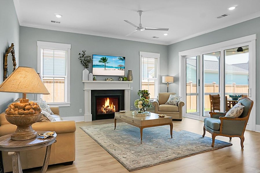 Furnished interior view inside a new home in , Summerville (Image 12).