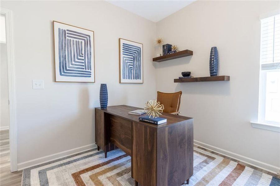Furnished interior view inside a new home in The Andros, Dalton (Image 23).