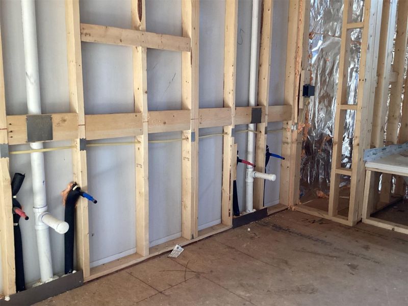 In-progress construction of a new home in Lariat, Liberty Hill, TX (Image 25).