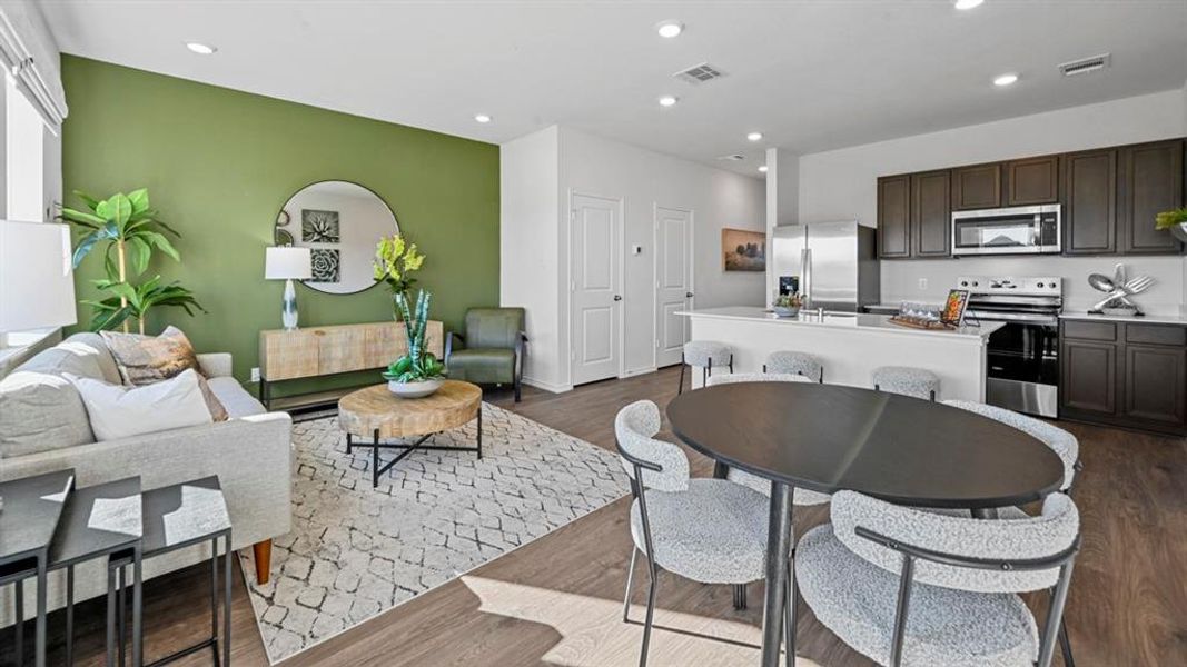 Furnished interior view inside a new home in Arbor Trails North, Princeton (Image 26).