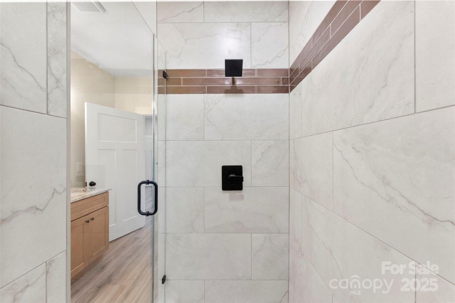 Custom walk-in shower