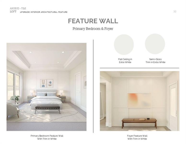 Loft Look Palette 5: Trim Selection Sheet (*Artist rendering used for illustration purposes only.)