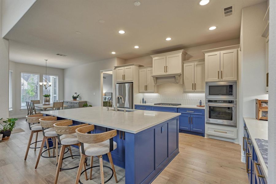 Furnished interior view inside a new home in Audubon 60', Magnolia (Image 27).