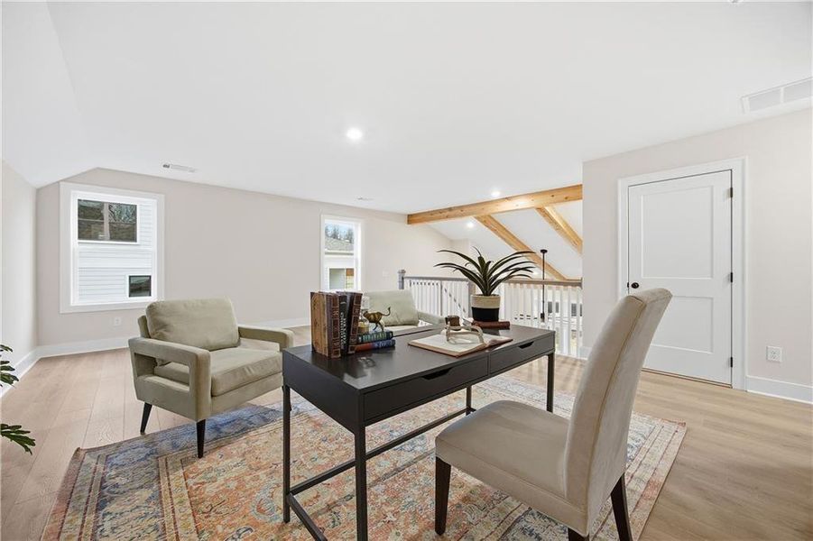 Furnished interior view inside a new home in Yellowstone Farms, Cumming (Image 11).
