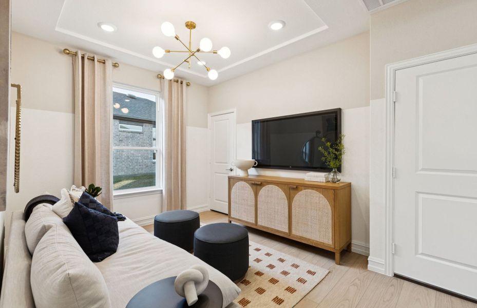 Representative furnished interior of a home built from the Hallmark by Del Webb in Del Webb at Trinity Falls, McKinney (Image 20).