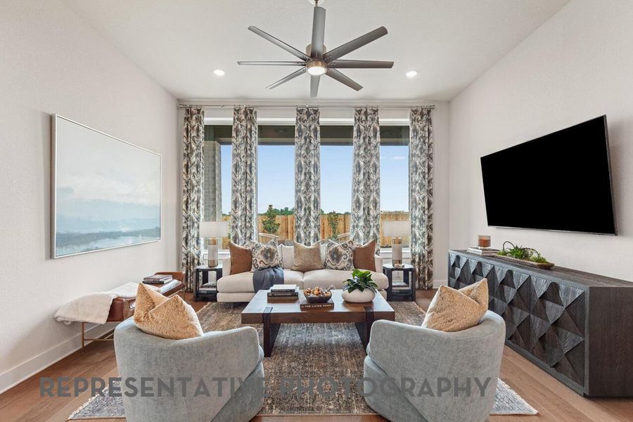 Furnished interior view inside a new home in Jordan Ranch, Fulshear (Image 11). Furnished interior view inside a new home in Jordan Ranch, Fulshear (Image 11).