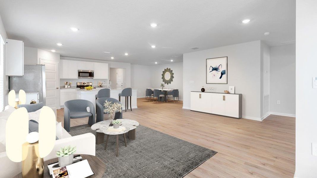 Furnished interior view inside a new home in Wesley Park, Crawfordville (Image 6).