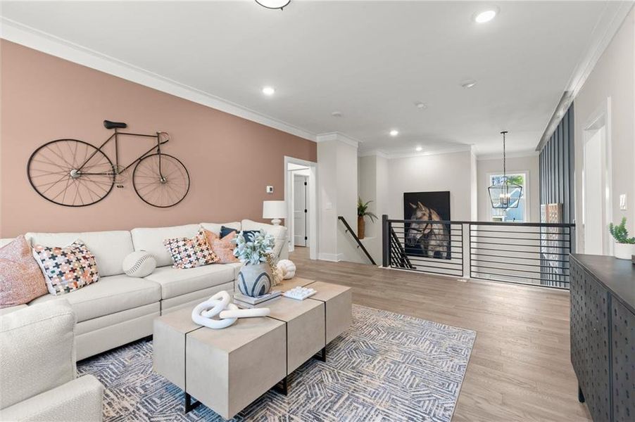 Furnished interior view inside a new home in Hillgrove Preserve, Powder Springs (Image 11).