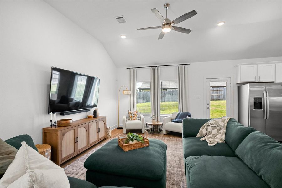 Furnished interior view inside a new home in Lone Star Landing, Montgomery (Image 16).