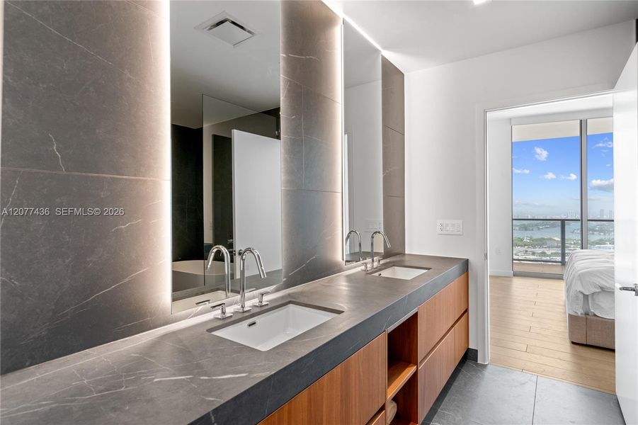 Furnished interior view inside a new home in , Miami (Image 5). Furnished interior view inside a new home in , Miami (Image 5).