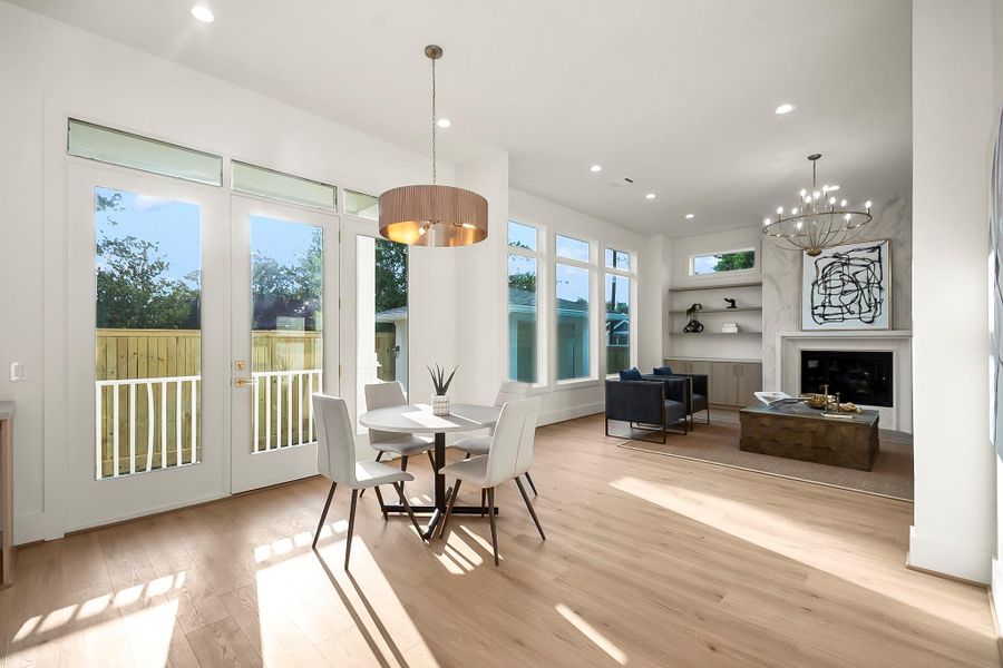 Furnished interior view inside a new home in , Houston (Image 32).
