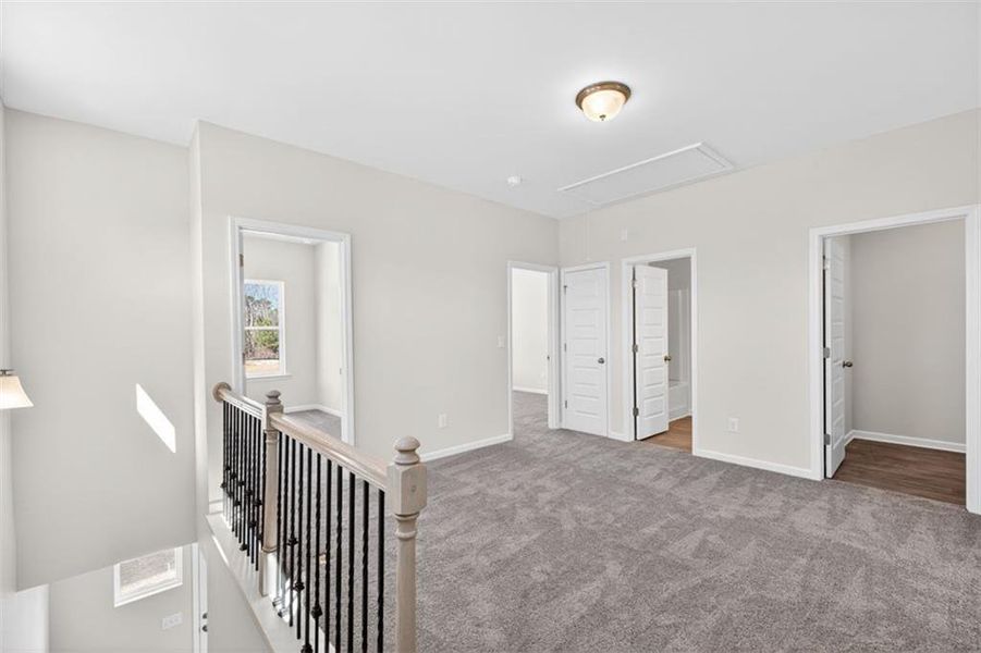 Spacious, unfurnished interior of a new home in Fuller Station, Loganville (Image 20). Spacious, unfurnished interior of a new home in Fuller Station, Loganville (Image 20).