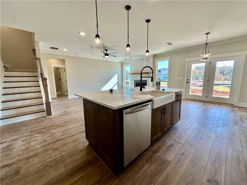 Furnished interior view inside a new home in Twin Lakes, Hoschton (Image 10).