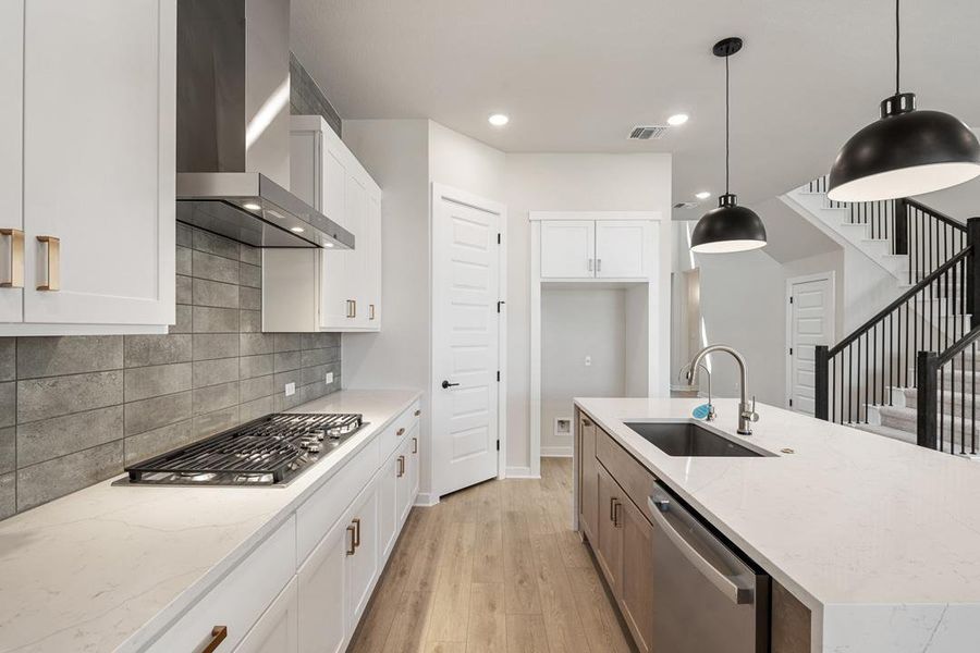 Furnished interior view inside a new home in Arbor Collection at Heritage, Dripping Springs (Image 3).