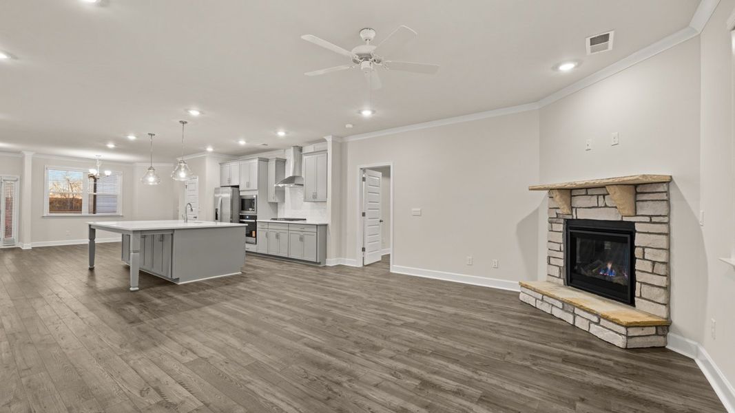 Representative furnished interior of a home built from the Marlene by D.R. Horton in Heritage Pointe, Senoia (Image 8).