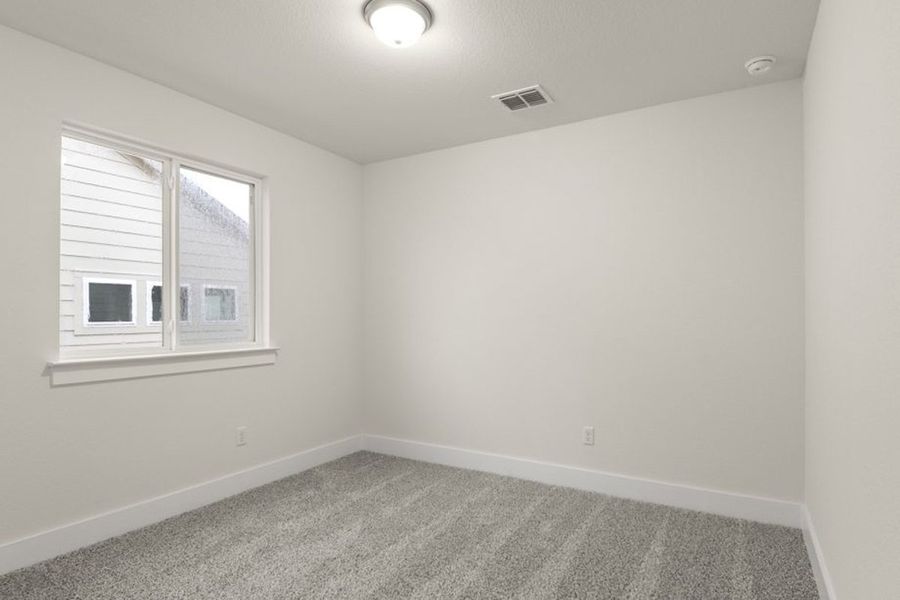 Representative unfurnished interior of a home built from the Brazos by Pacesetter Homes in Saddle Creek Twinhomes, Georgetown (Image 28). Representative unfurnished interior of a home built from the Brazos by Pacesetter Homes in Saddle Creek Twinhomes, Georgetown (Image 28).