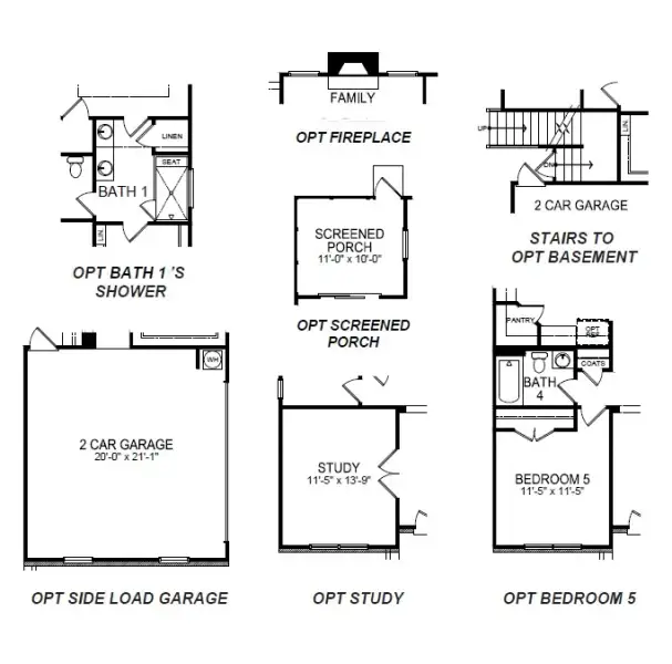 2D floor plan layout for the Windsor by D.R. Horton in Shadow Stone, Simpsonville, SC (Image 5). 2D floor plan layout for the Windsor by D.R. Horton in Shadow Stone, Simpsonville, SC (Image 5).