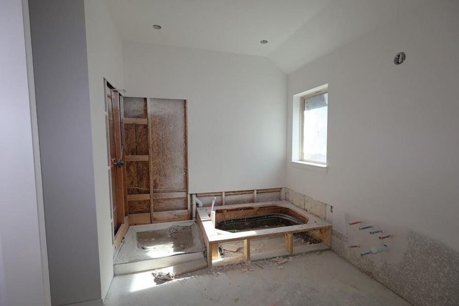 In-progress construction of a new home in Meridiana 45' Homesites, Manvel, TX (Image 6).