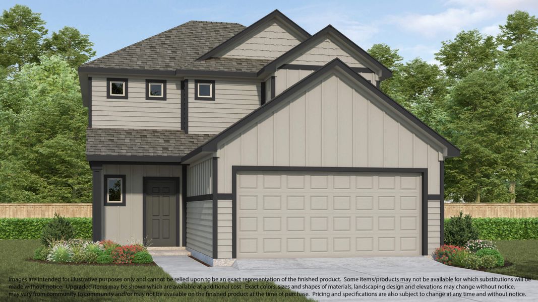 Representative exterior photo of a completed home built from the Plan 143 by Long Lake Ltd. in Edgewood Village, Houston, TX (Image 3). Representative exterior photo of a completed home built from the Plan 143 by Long Lake Ltd. in Edgewood Village, Houston, TX (Image 3).