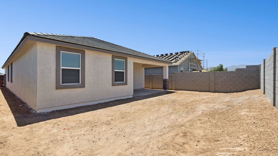 Exterior details and patio area of a home in Zanjero Pass, Waddell (Image 3).