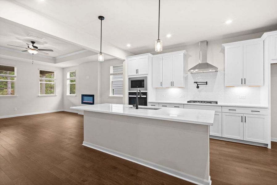 Representative furnished interior of a home built from the The Glenwood D by Davidson Homes LLC in Kelly Preserve, Loganville (Image 4).
