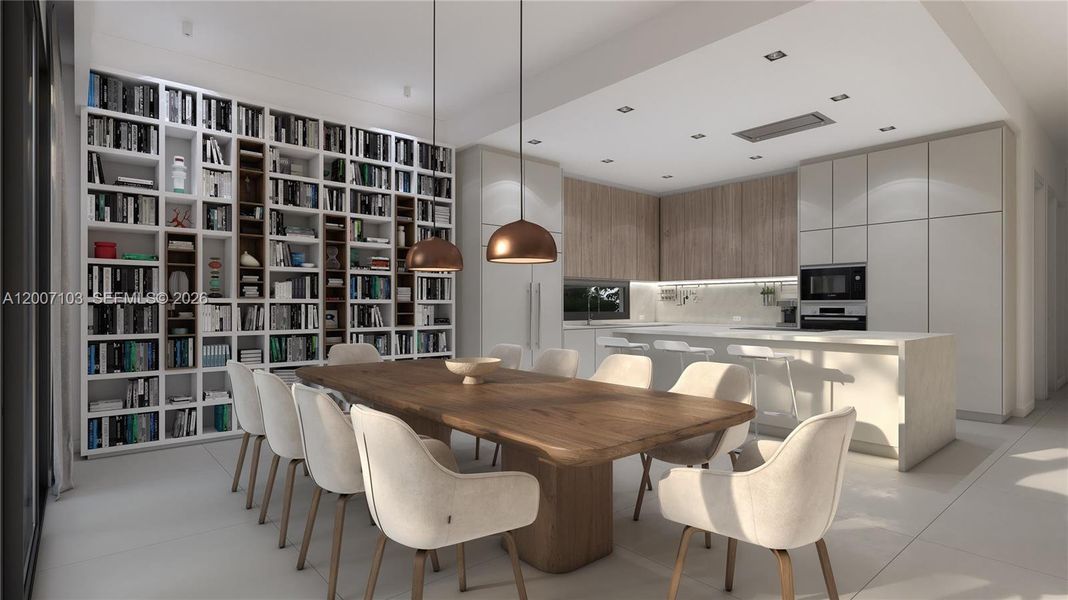 Furnished interior view inside a new home in , Miami (Image 5).
