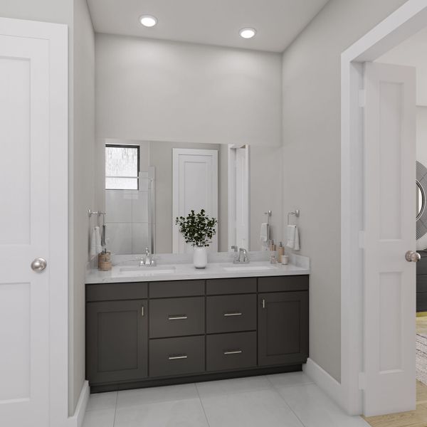 Representative furnished interior of a home built from the Brant by Tri Pointe Homes in Trillium, Richmond (Image 10).