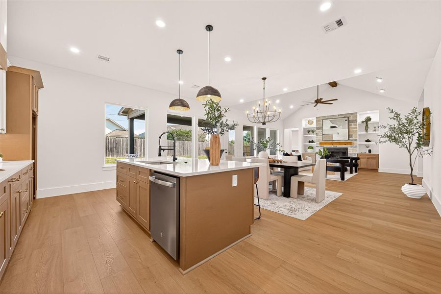Furnished interior view inside a new home in , Tomball (Image 29).