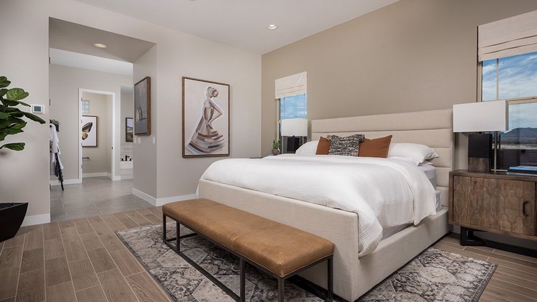 Furnished interior view inside a new home in Ellsworth Ranch, Queen Creek (Image 4).