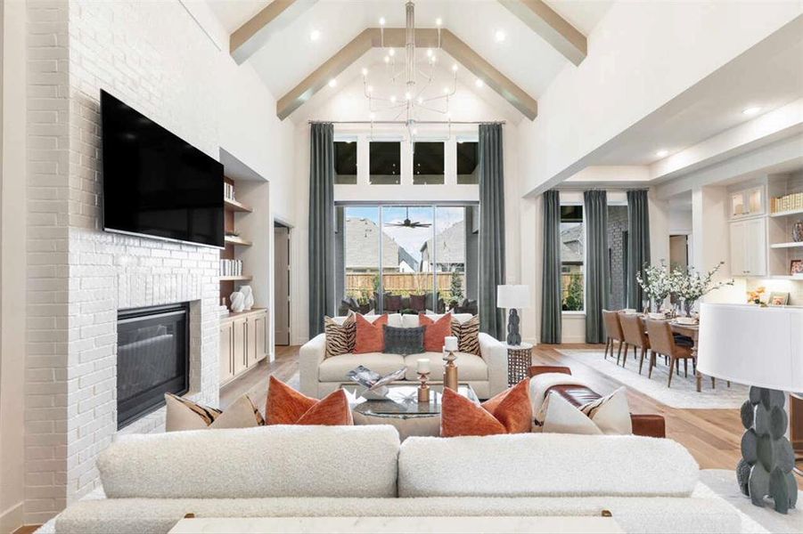 Furnished interior view inside a new home in Estates at Bristol Valley, Heath (Image 24).