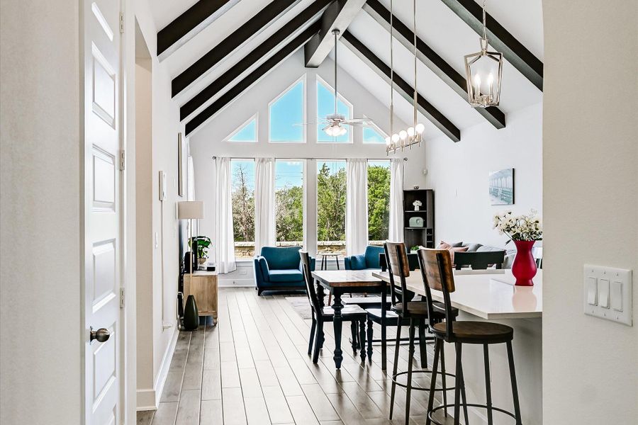What a great space to entertain and spend family time in!