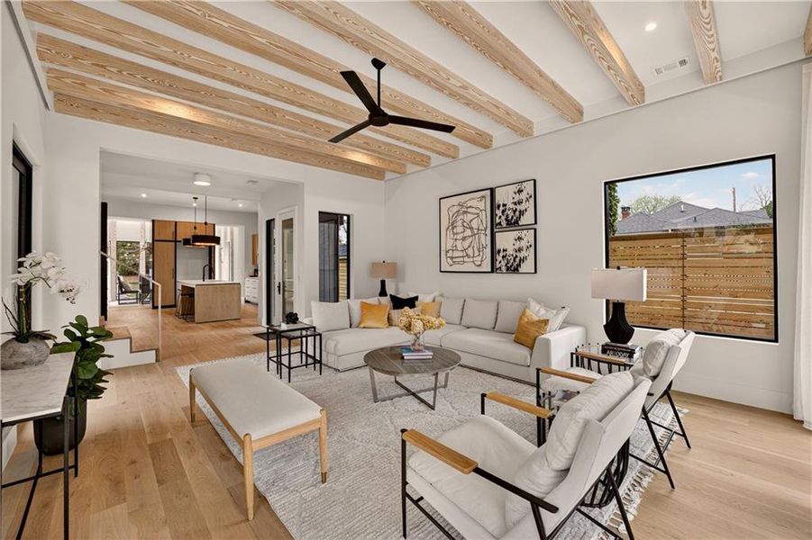 Furnished interior view inside a new home in , Atlanta (Image 14).