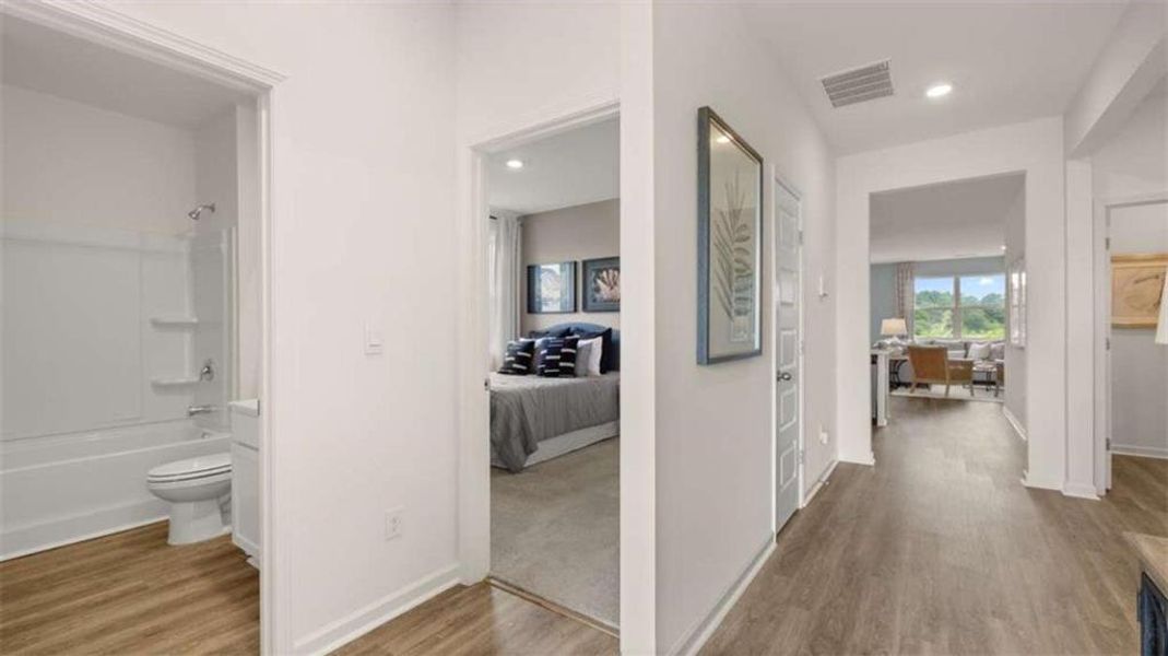 Furnished interior view inside a new home in The Preserve at Agricultural Village, Perry (Image 7).