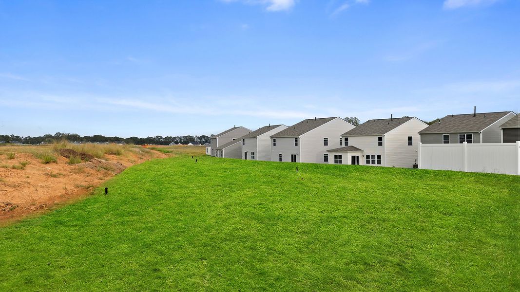 Exterior details and patio area of a home in Harrier Point, Woodruff (Image 23).