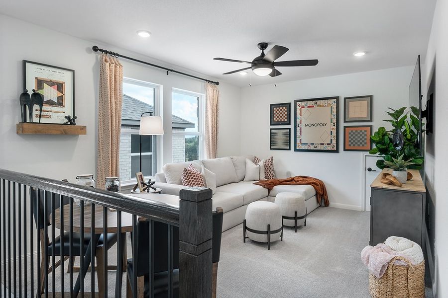 Furnished interior view inside a new home in Parkside on the River, Georgetown (Image 10).