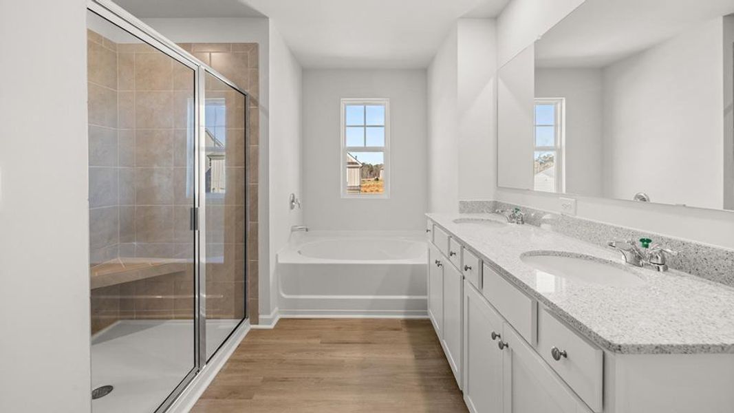 Furnished interior view inside a new home in Hamptons at Riverwood South, Dallas (Image 14).