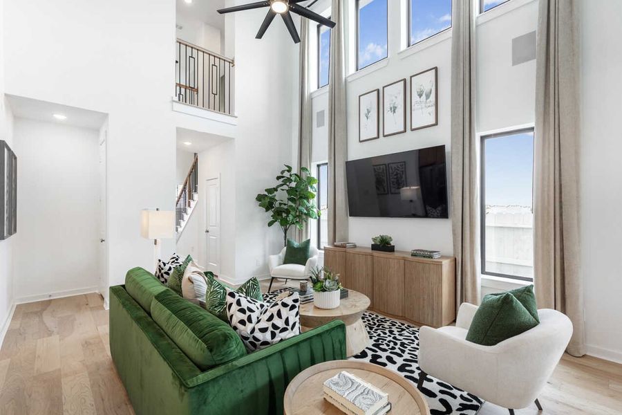 Representative Family Room - some options shown