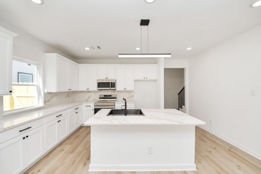 Furnished interior view inside a new home in , Houston (Image 8).