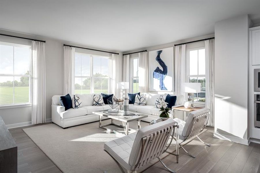 Representative furnished interior of a home built from the Serenade 4 Bedroom by Ryan Homes in Creek Water Townhomes, Fort Mill (Image 5).