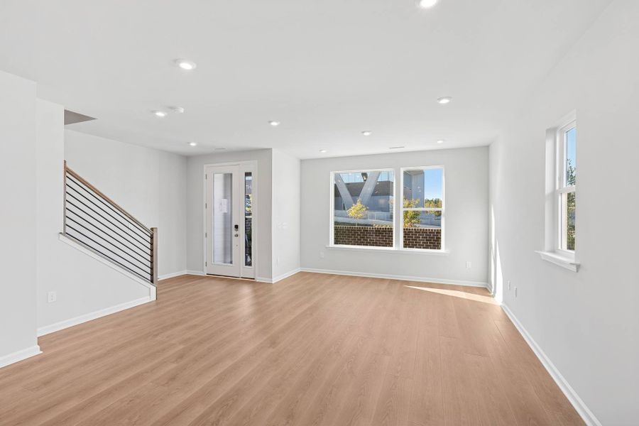 Representative unfurnished interior of a home built from the Sampson by Tri Pointe Homes in The Townes at NoVi, Pittsboro (Image 22).