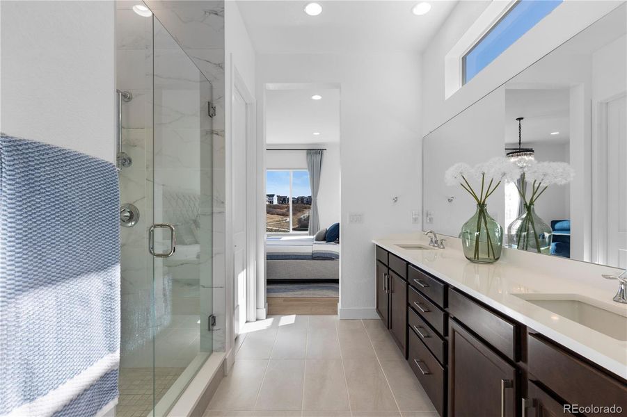 Furnished interior view inside a new home in , Castle Pines (Image 43). Furnished interior view inside a new home in , Castle Pines (Image 43).