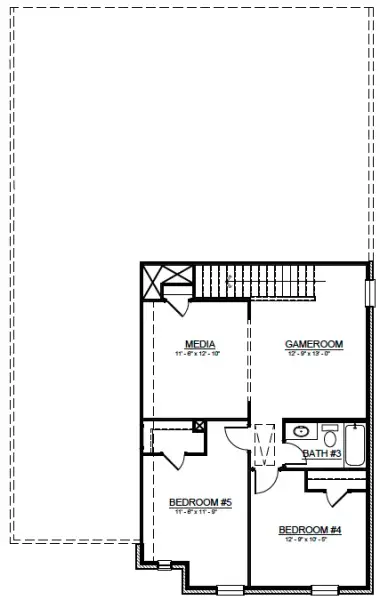 2D floor plan layout of this home in Rolling Ridge, Van Alstyne, TX (Image 3). 2D floor plan layout of this home in Rolling Ridge, Van Alstyne, TX (Image 3).