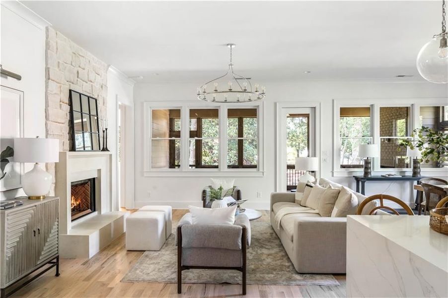 Furnished interior view inside a new home in , Marietta (Image 27).