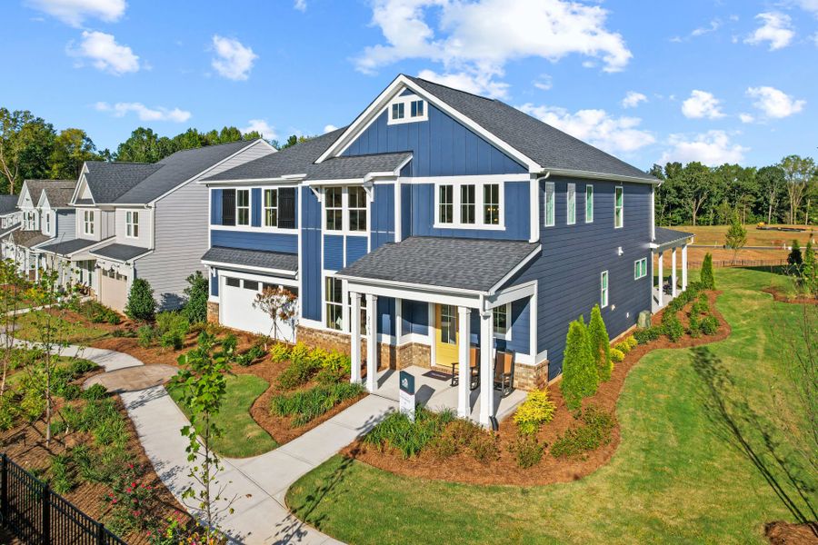 Representative exterior photo of a completed home built from the Montadale by Pulte Homes in The Retreat at Carolina Ridge, Harrisburg, NC (Image 32).