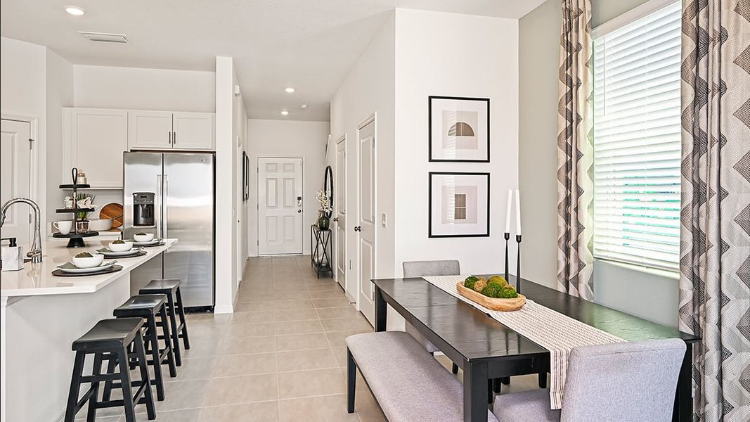 Furnished interior view inside a new home in Waterstone Townhomes, Groveland (Image 11).