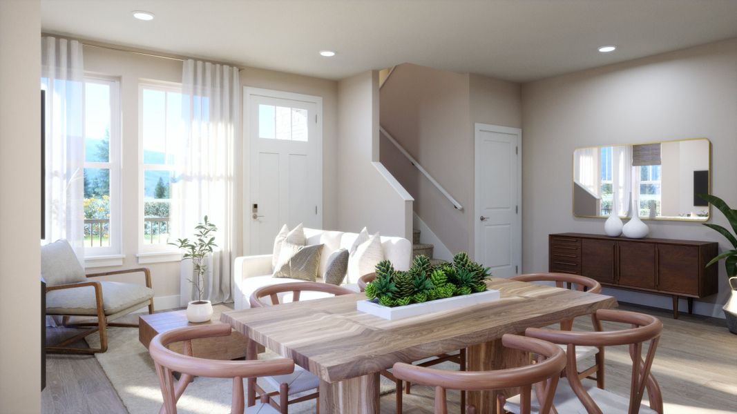 Representative furnished interior of a home built from the C by Trumark Homes in Erie Highlands, Erie (Image 7).