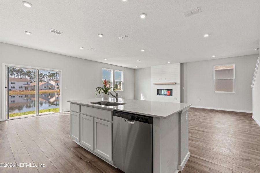 Furnished interior view inside a new home in The Landings at Pecan Park, Jacksonville (Image 5).