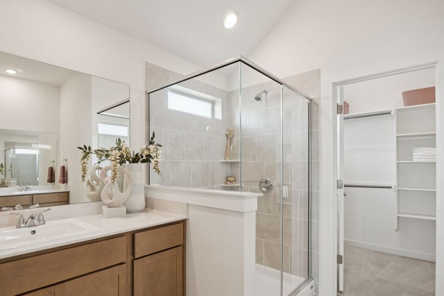 Primary Bathroom in the Diamond home plan by Trophy Signature Homes – REPRESENTATIVE PHOTO Primary Bathroom in the Diamond home plan by Trophy Signature Homes – REPRESENTATIVE PHOTO